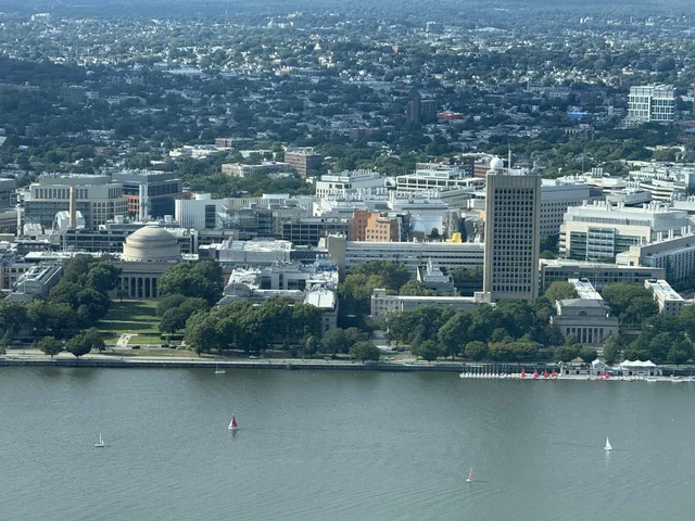 view of Cambridge from the Prudential Tower in Boston