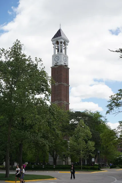 picture of the purdue bell tower at purdue university